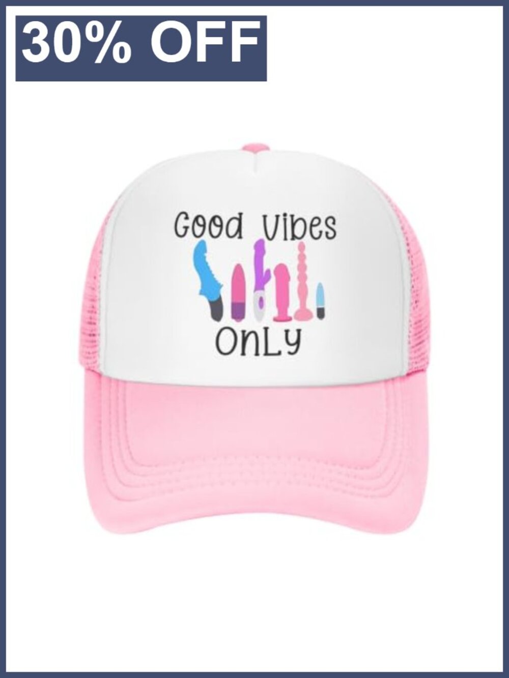 Funny Trucker Hat Adjustable Snap Button Breathable Adjustable Cap